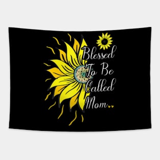 Blessed To Be Called Mom Sunflower Cute Mother 2021 Tapestry