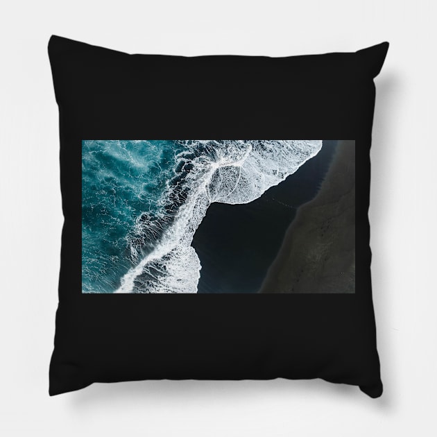 Black Sand Coast Series 02 Pillow by mariaronda