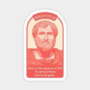 Aristotle Portrait and Quote Magnet