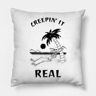 creepin it real Pillow