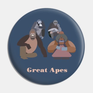 8ts The Great Apes Pin