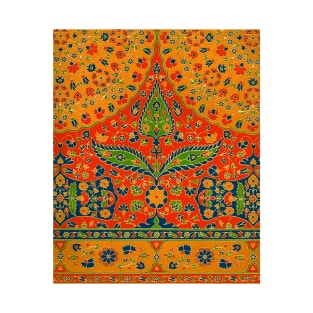 Decorative Persian Floral Print T-Shirt