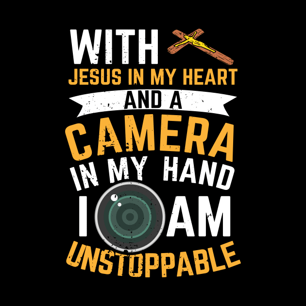 Camera Photographer Jesus Photography Gift by Dolde08