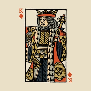 Original Standard Character of Playing Card King of Diamonds T-Shirt