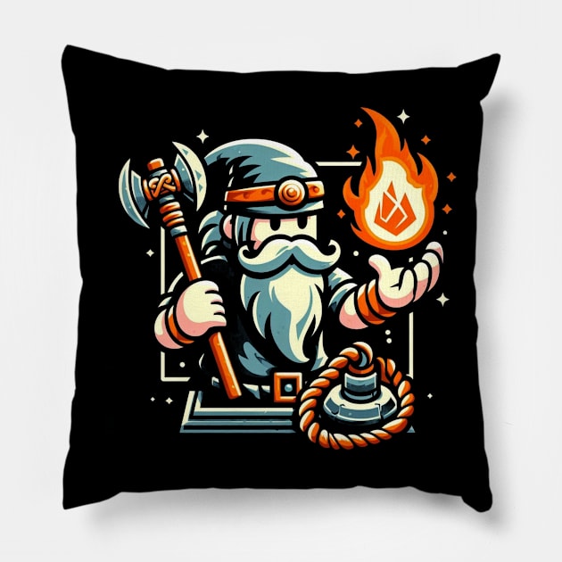 Epic Fire Warrior Pillow by Patrick9