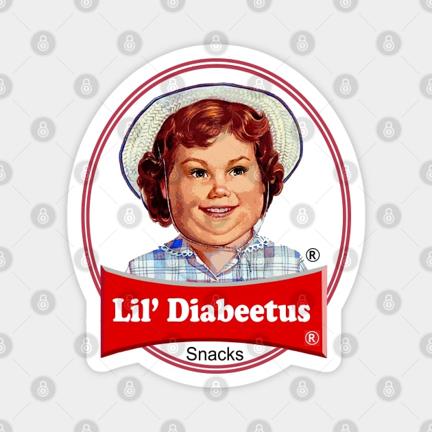 Lil Diabeetus (Parody) Magnet by Defunct Logo Series