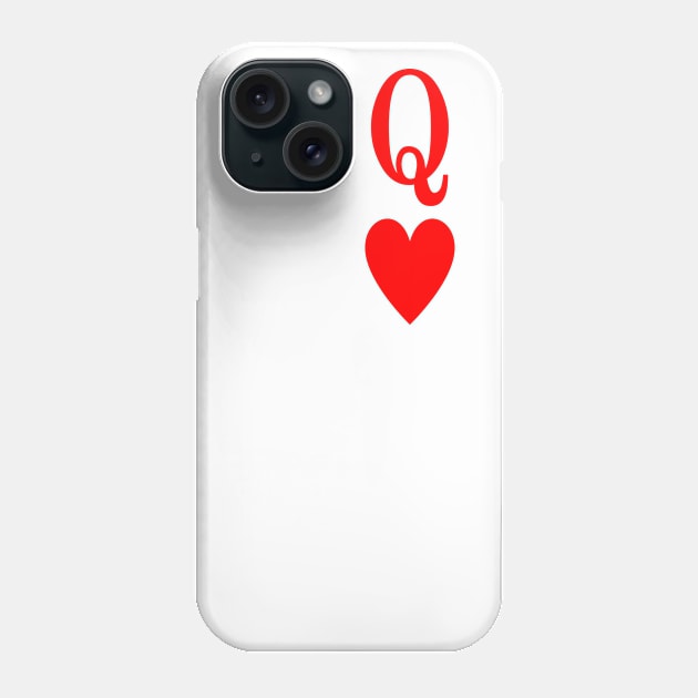 Queen of Hearts Phone Case by jverdi28