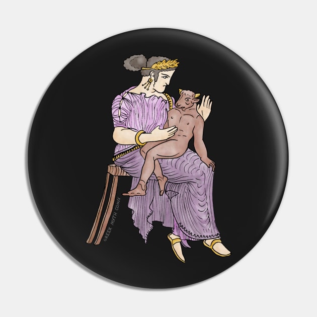 Pasiphae and Baby Minotaur by Greek Myth Comix Pin by GreekMythComix