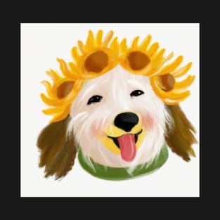 God with sunflower crown T-Shirt