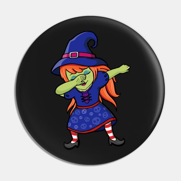 Dabbing Redhead Witch Pin by zeno27