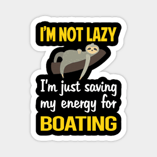 Funny Lazy Boating Magnet