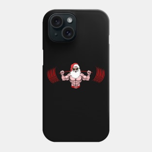 Christmas Santa Lifting Barbell (Squatmas) Phone Case