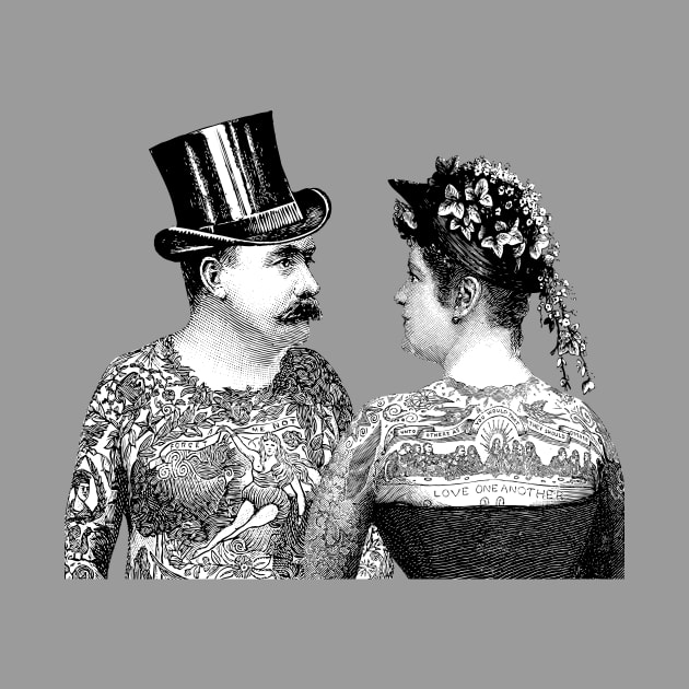 Tattooed Victorian Lovers by Eclectic At Heart