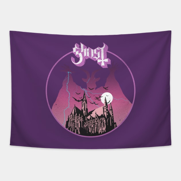 Ghost Purple Tapestry by Punk Fashion