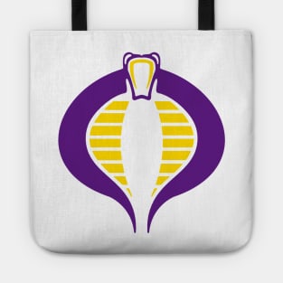 Purple and Gold Cobra Tote