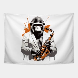 gorilla saxophonist Tapestry