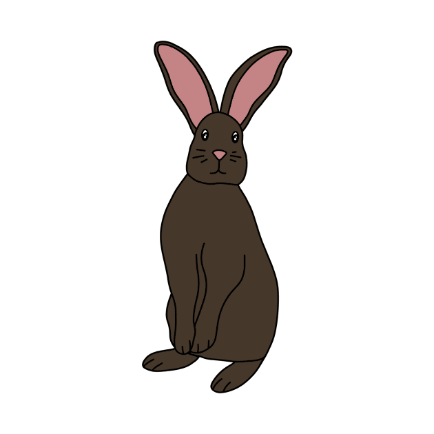 Brown Rabbit by Kelly Louise Art