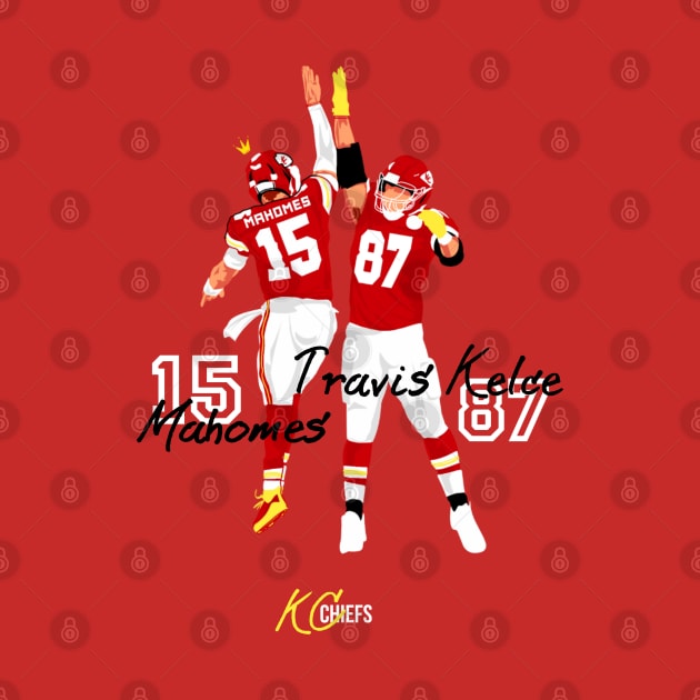 Mahomes x Travis Kelce teammate by Mic jr