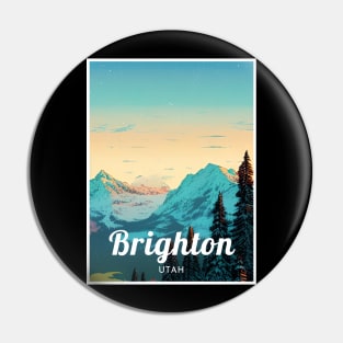 Brighton utah united states ski Pin