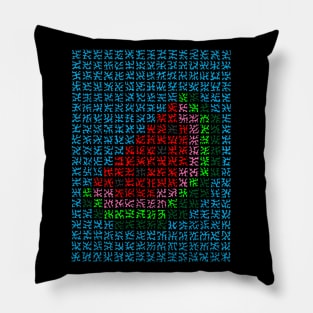 Pixelated Watermelon Pillow