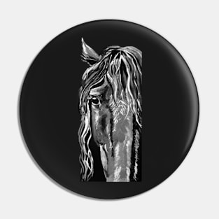 Friesian Silhouette Pin