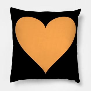 Orange Heart Pillow