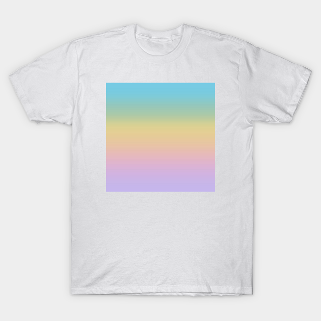 Pastel Rainbow Ombré Gradient - Pastel - T-Shirt