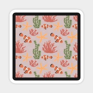 Clownfish & Anemones 2 Magnet