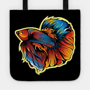 Halfmoon  Siamese fighting fish Tote