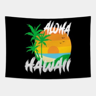 Aloha Hawaii and Family Hawaii Tapestry