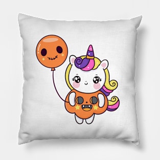 Cute Unicorn cartoon Kawaii character Pillow