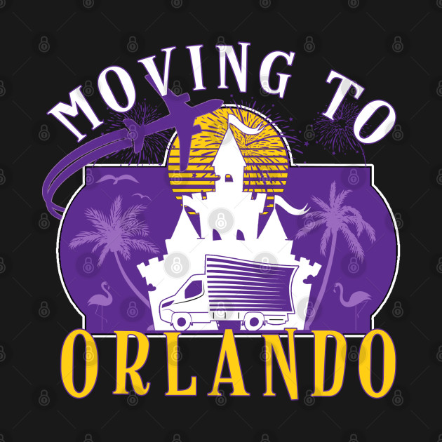 Disover Vintage Worn Moving to Orlando Florida to the Magic Tee - Orlando Florida - T-Shirt