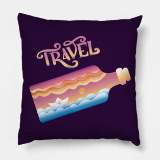 Travel vector illustation Pillow