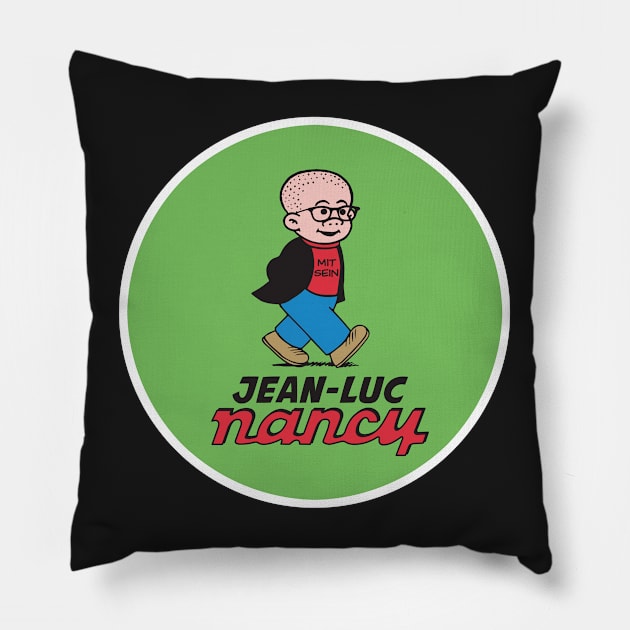 Jean-Luc Nancy Pillow by GiantsOfThought
