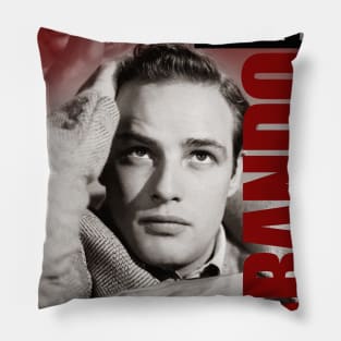 Marlon Brando Collage Portrait 2 Pillow