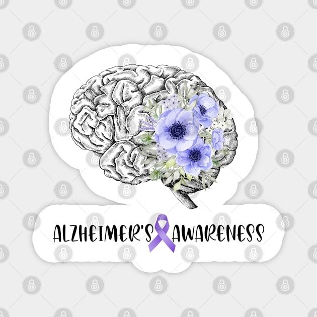 Alzheimers's Awareness Magnet by Satic