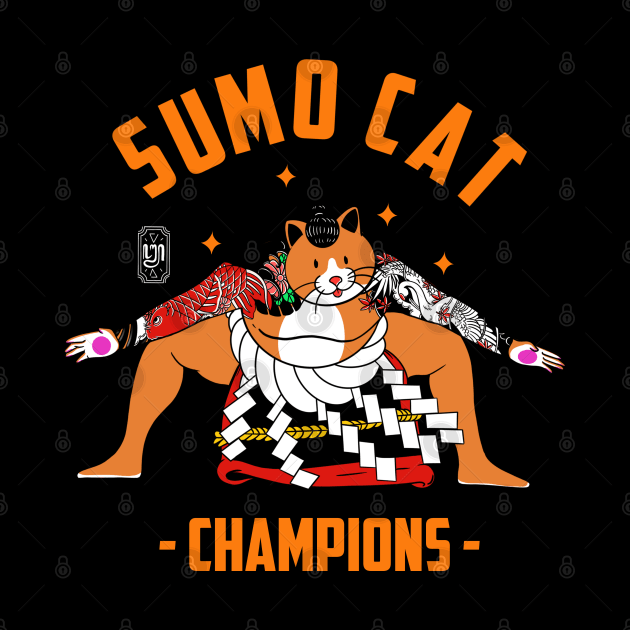 Sumo Cat by Artthree Studio