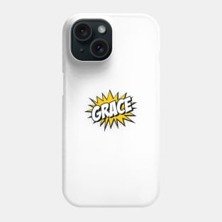 'Grace' Cartoon or Comic Book Style Kapow / Wow Design Phone Case