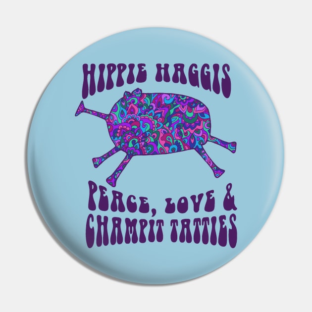 Hippie Haggis Pin by TimeTravellers