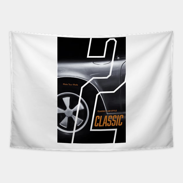 Classic Car Style Tapestry by Moshink