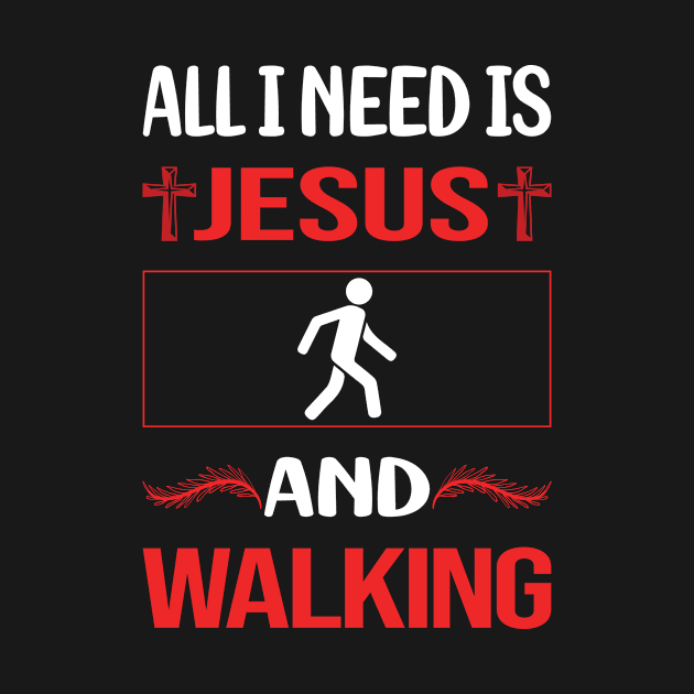 Funny Jesus Walking by Happy Life