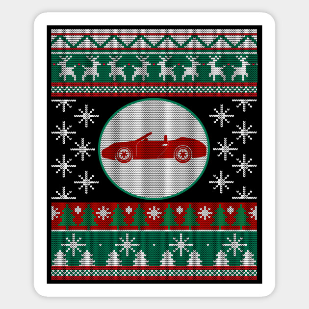 Car Racing Ugly Christmas Gift Idea Car Racing Lover Sports Player Athlete Car Racing Ugly Christmas Gift Idea Car Sticker Teepublic