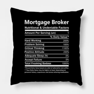 Morte Broker - Nutritional And Undeniable Factors Pillow