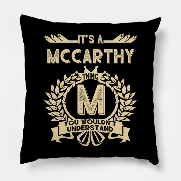 Mccarthy Pillow by Ban Guns Not Books- Typography fullcolor