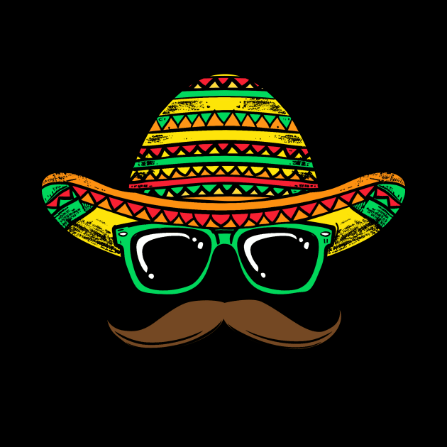 Sombrero Face Cinco De Mayo by antrazdixonlda