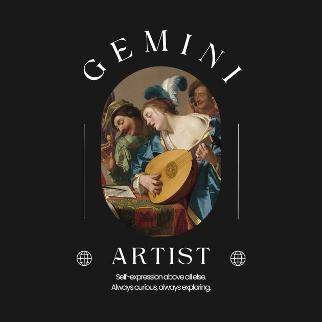 Gemini Artist - Astrology Art History 1 by rosiemoonart