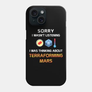 Focused Terraforming Mars Player Phone Case