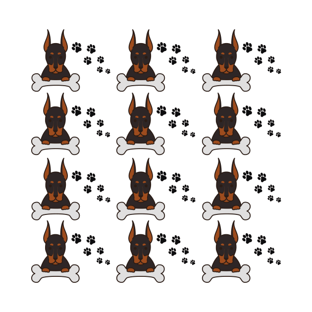 Doberman pinscher dog pattern by Maful