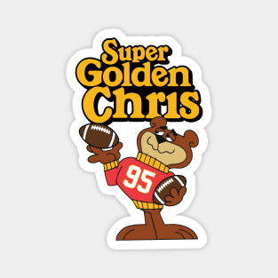 Super Golden Chris Jones Chiefs Magnet