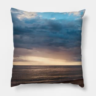 Beautiful Beach at Sunset Pillow